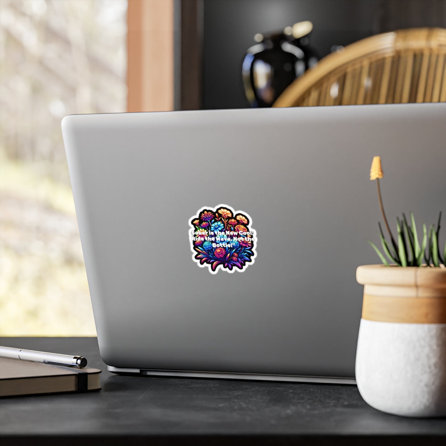 Sober Is The New Cool Ride The Wave Not The Bottle – Sobriety Sticker