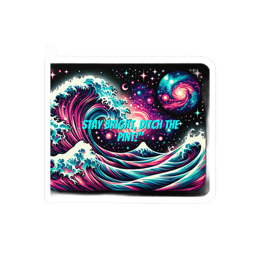 Stay Bright Ditch The Pint – Sobriety Sticker