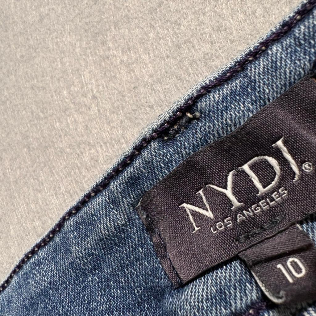 NYDJ Lift Tuck Skinny Jeans Womens Size 10 Blue Denim Ankle Cropped Stretch