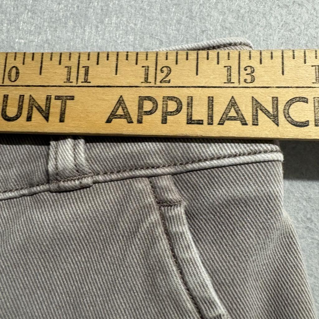 Spanx Stretch Twill Wide Leg Pants Womens Small Gray Pull On High Rise Cropped