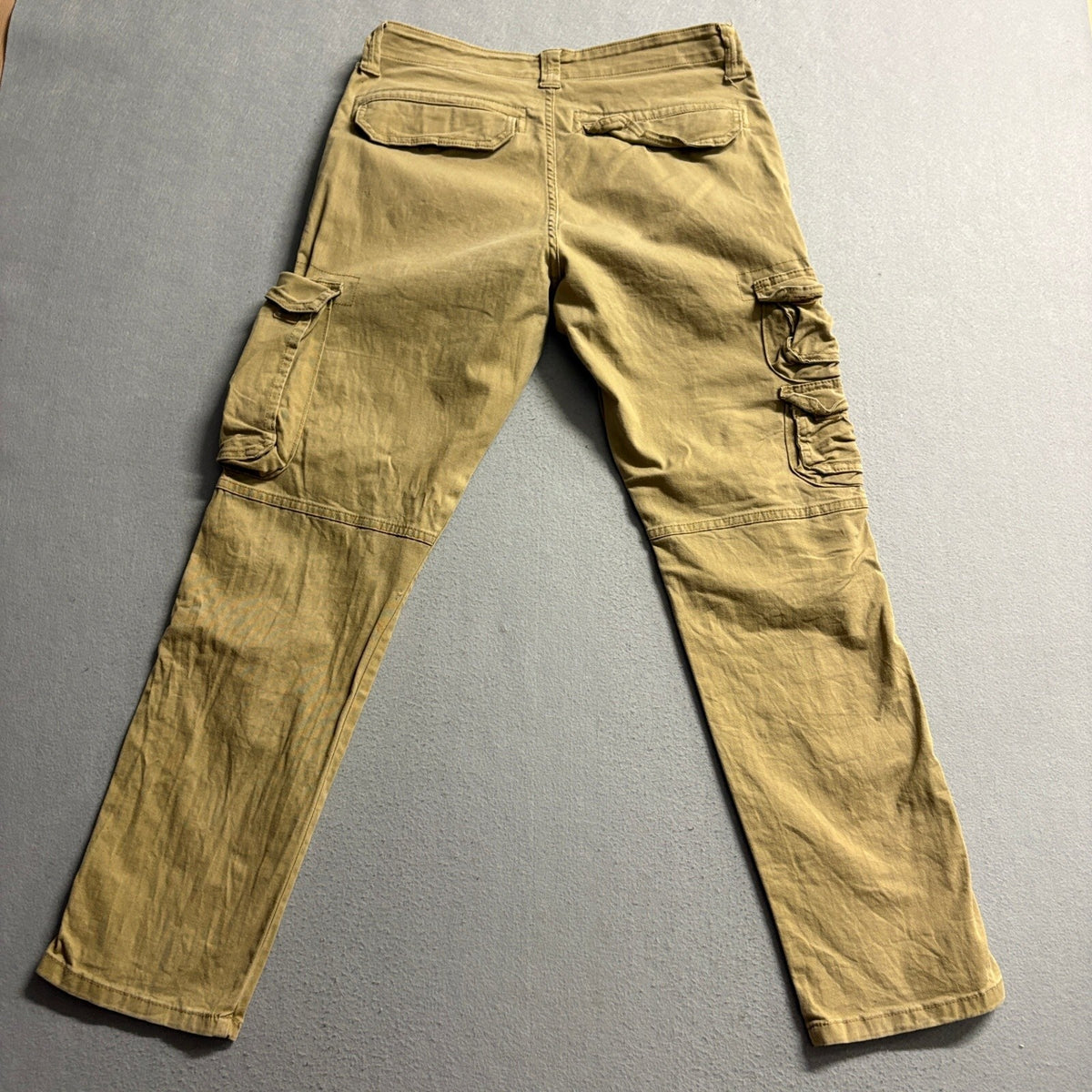 Wrangler Cargo Pants Mens 30x30 Tan Khaki Regular Taper Stretch Workwear Casual