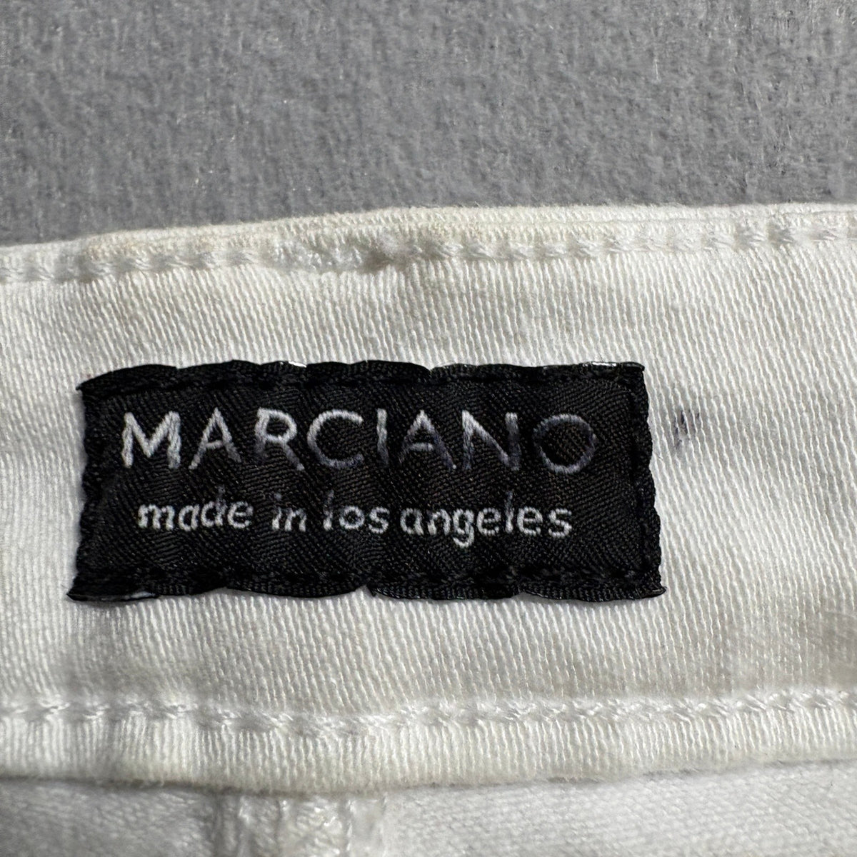 Marciano Guess Wide Leg Jeans Womens 27 Off White Button Fly High Rise Crop