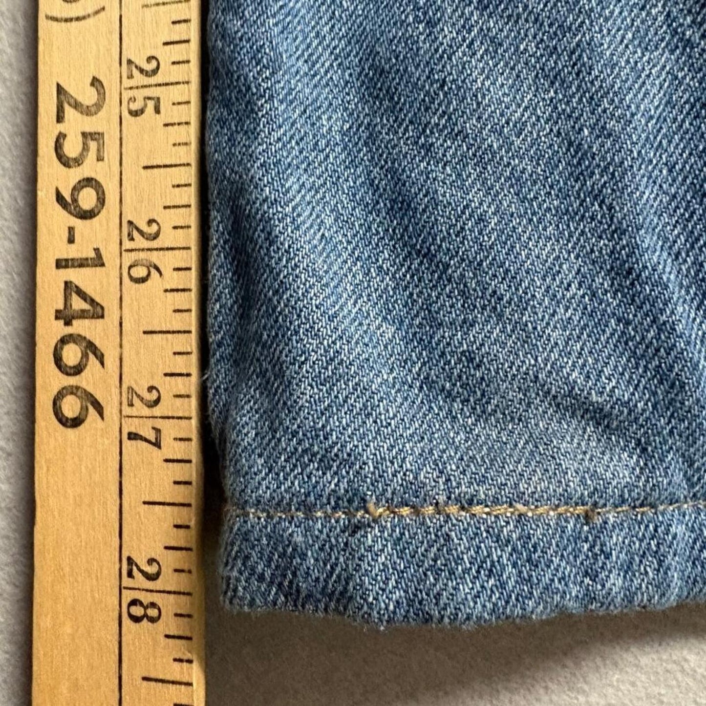 Uniqlo Wide Leg Jeans Womens 25 Blue Denim High Rise Cotton Blend like 29x28
