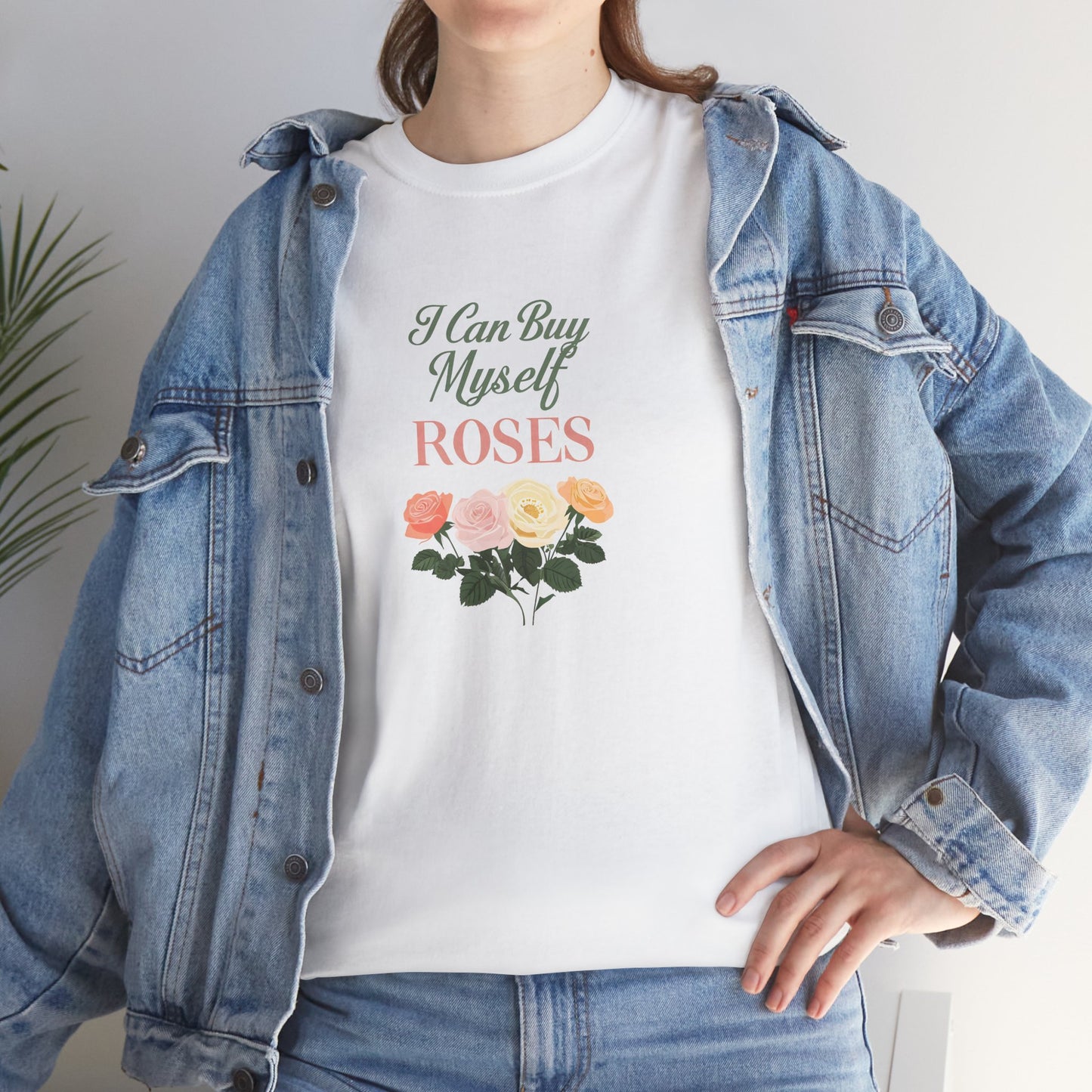 I Can Buy My Own Roses Valentines Dat Unisex Heavy Cotton Tee