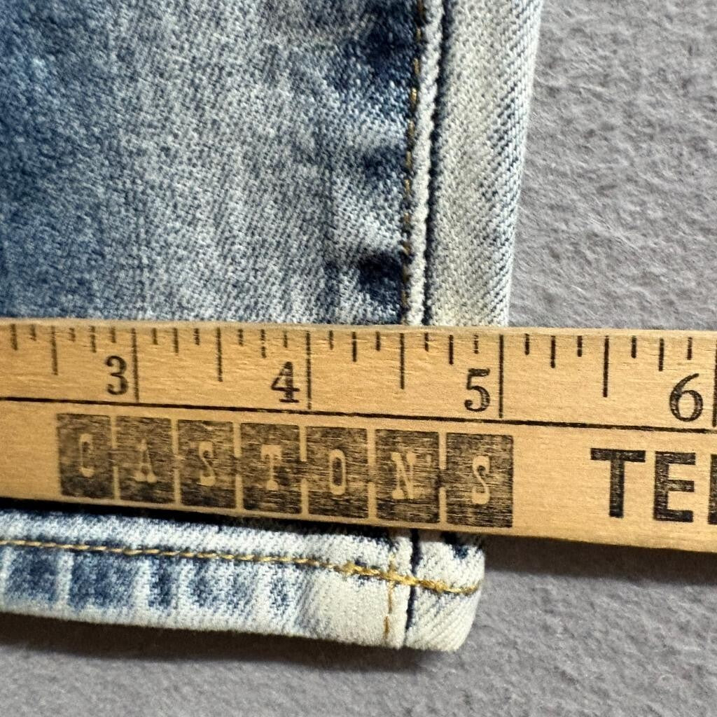 Karen Millen Skinny Jeans Womens US 6 Blue Acid Wash Denim Stretch