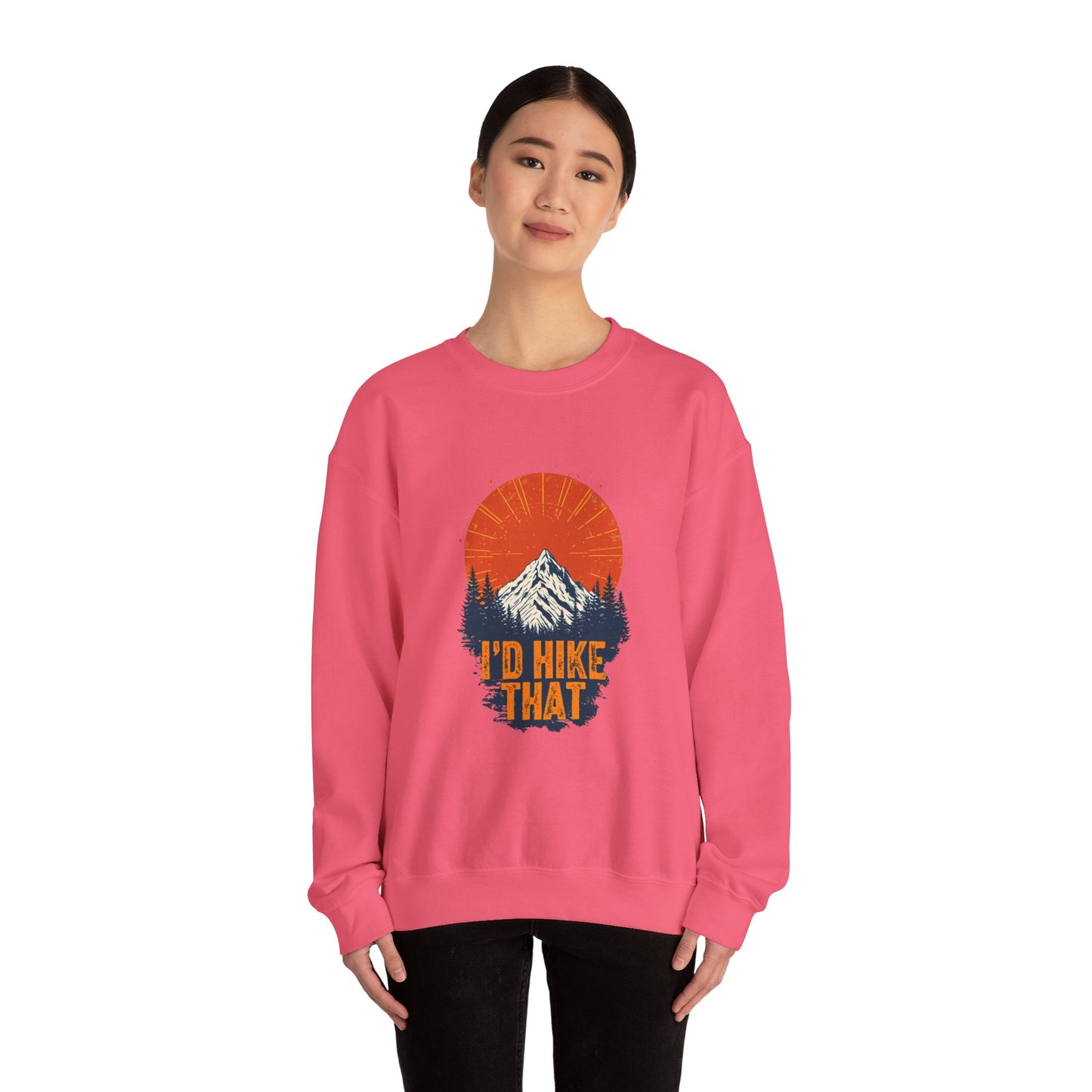 Id Hike That Unisex Heavy Blend Crewneck Sweatshirt