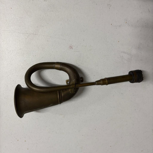 Vintage Brass Car Horn Antique Vehicle Squeeze Bulb Style No Bulb 13 Inch