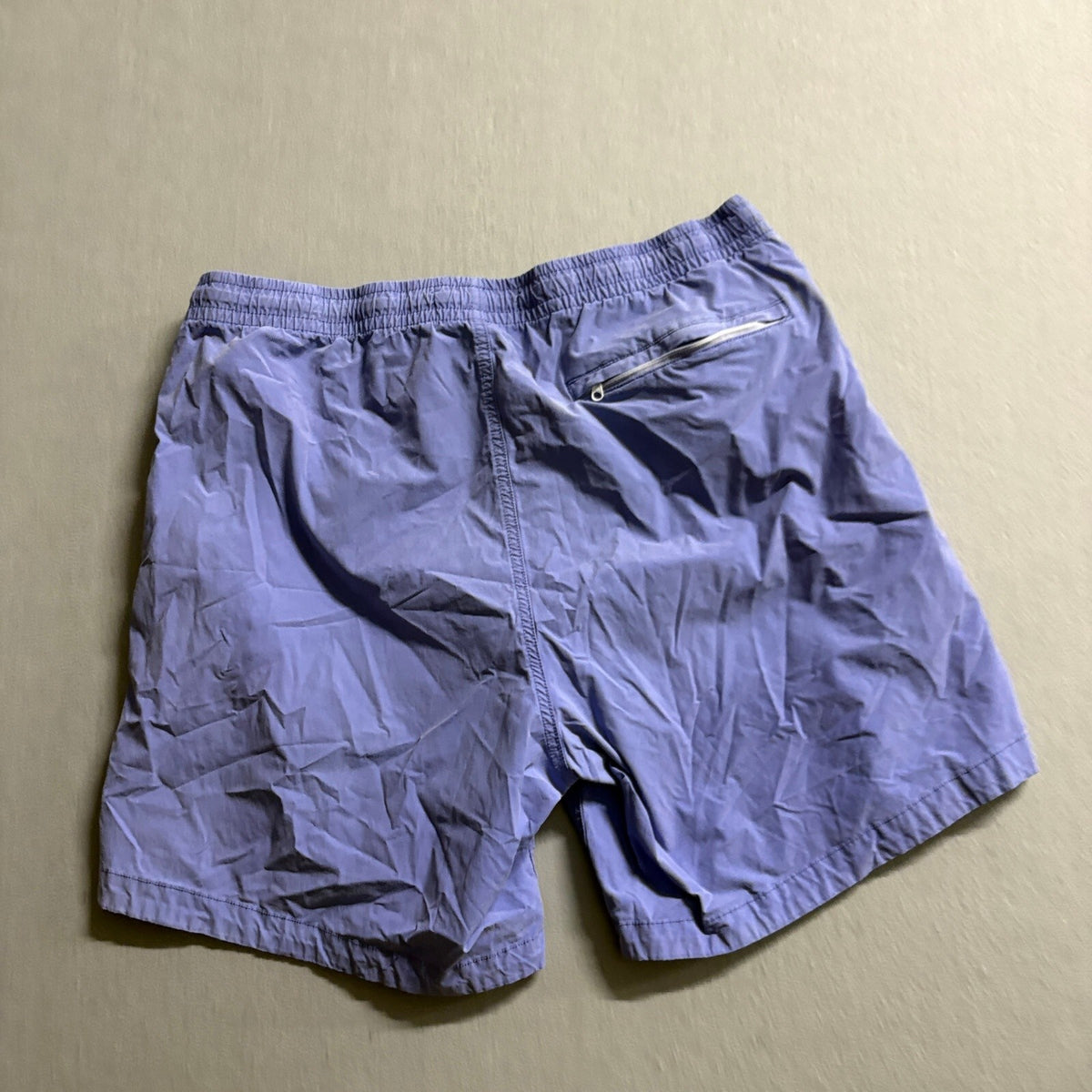 Bonobos Mens Swim Trunks Size Large Purple 7 Inch Inseam Fish Patch Board Shorts