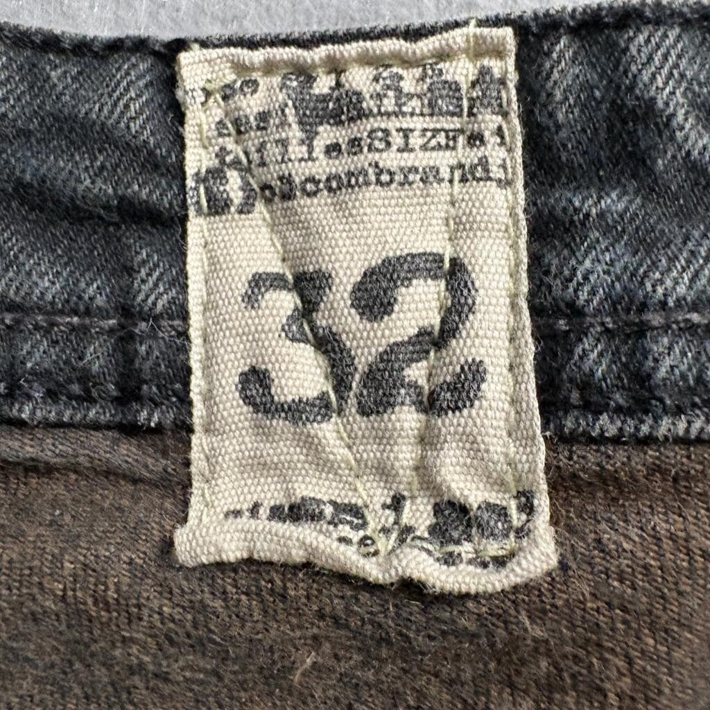 Volcom 2x4 Jeans Mens 32 Black Denim Slim Straight Boardwear Stretch Pants