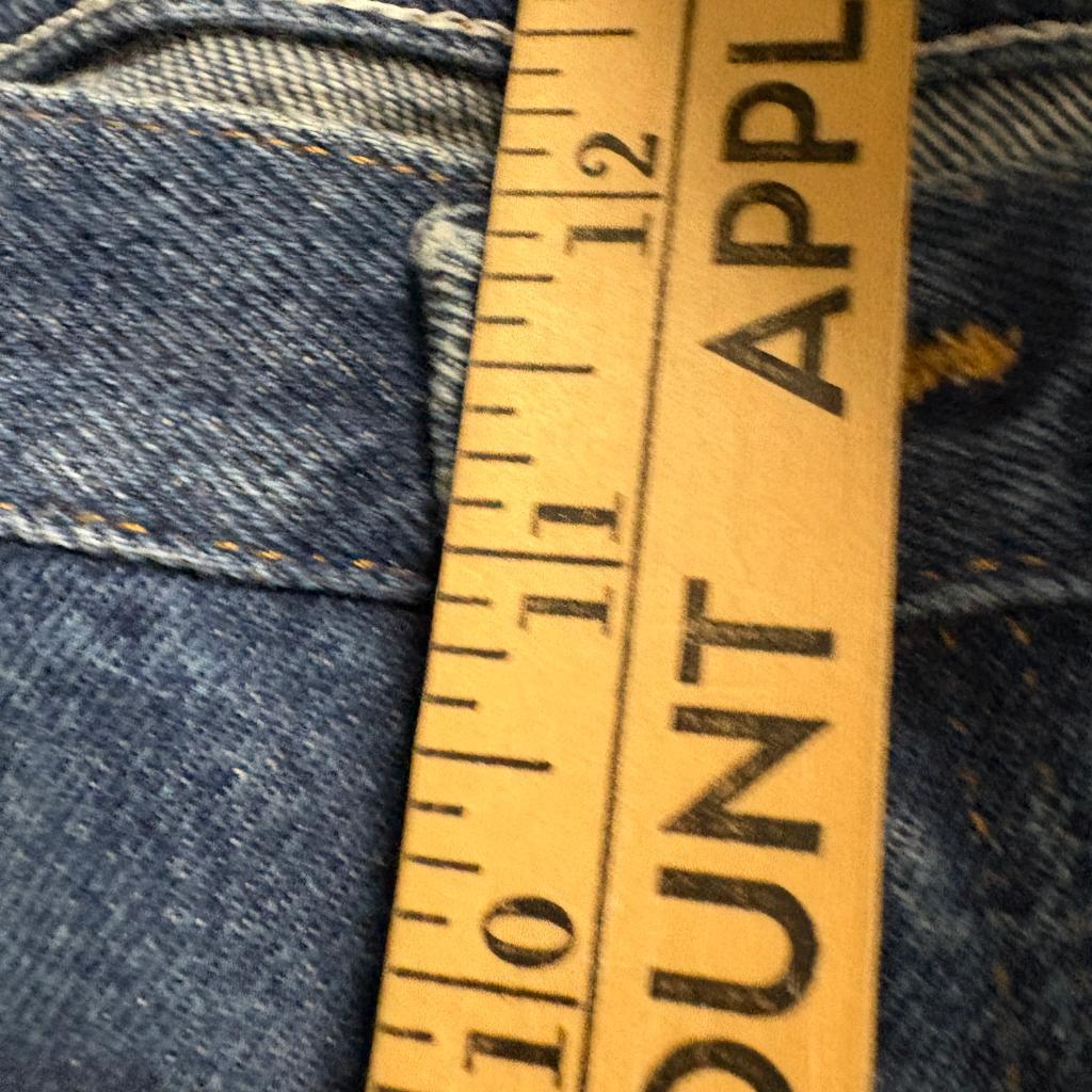 Rustler Mens Blue Denim Jeans 38x34 Straight Leg Workwear Cotton