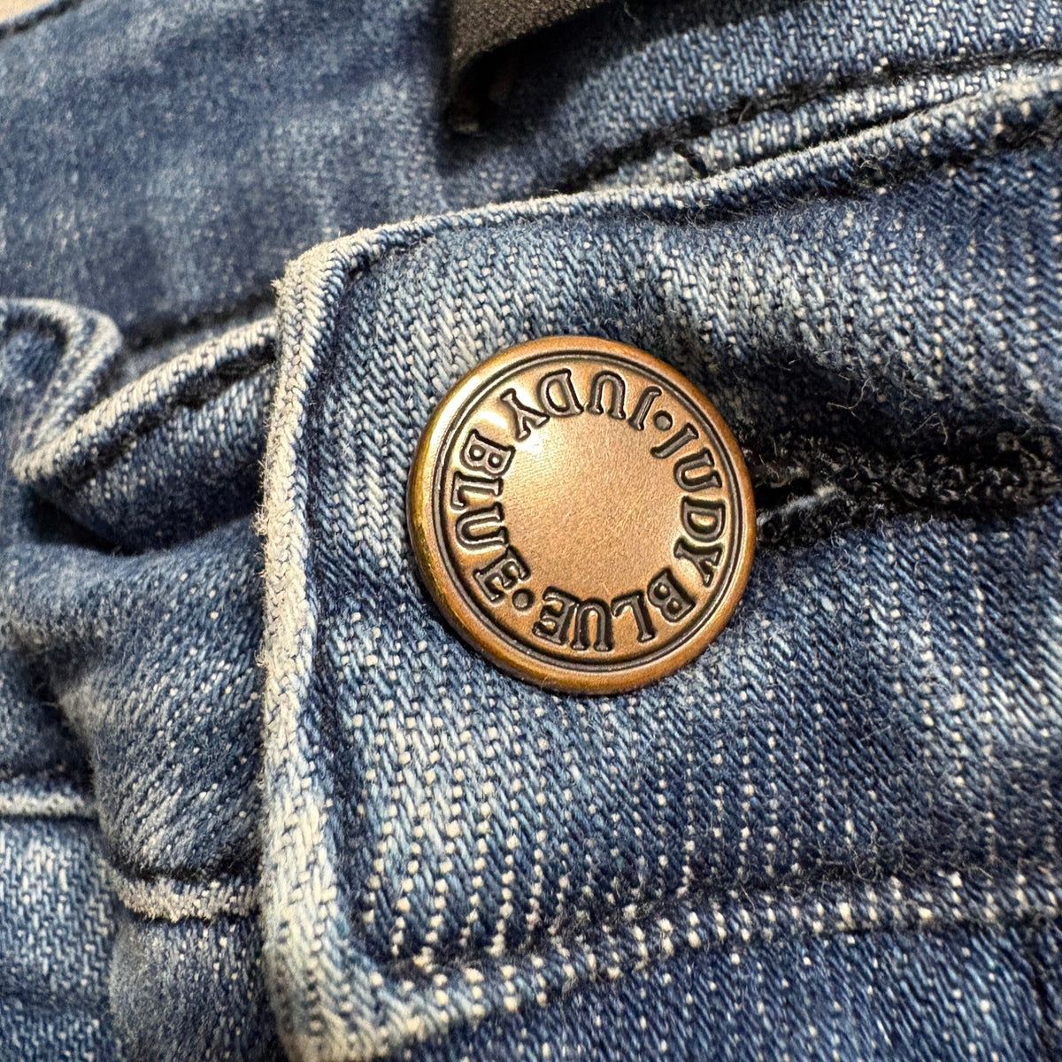 Judy Blue High Waist Raw Hem Ankle Straight Jeans Womens Size 9/29 JB88525 Blue