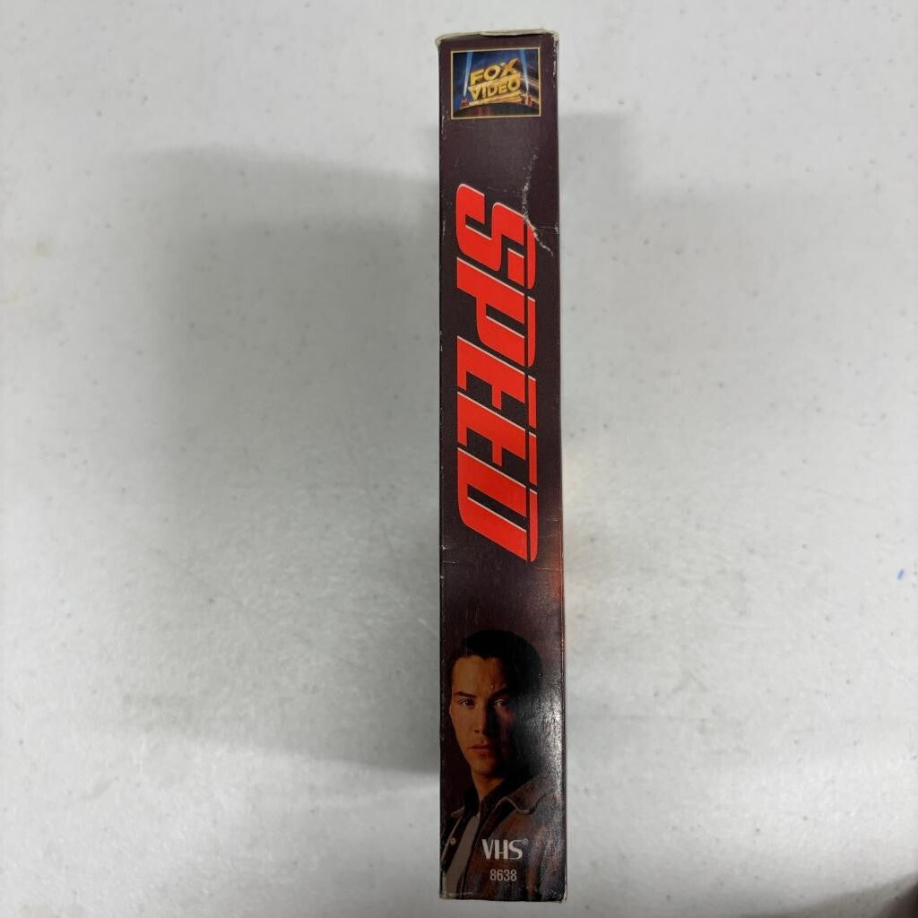 Speed VHS 1994 Keanu Reeves Sandra Bullock Fox Video Action Thriller Movie Tape