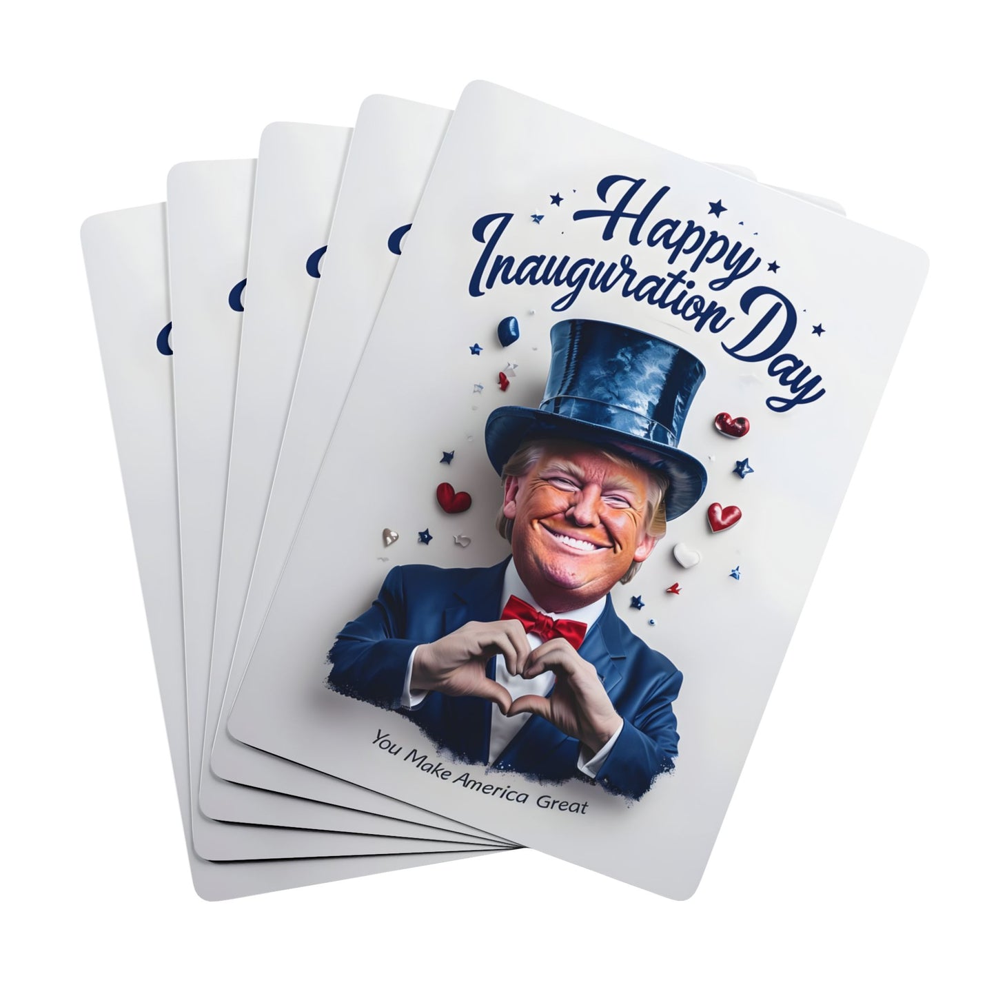 President Trump Inauguration Day Poker Cards