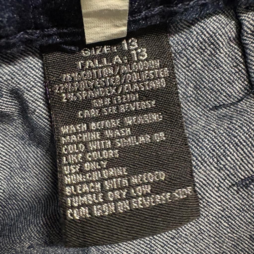 Pasion Denim Skinny Jeans Womens Size 13 Acid Wash Blue Stretch Mid Rise