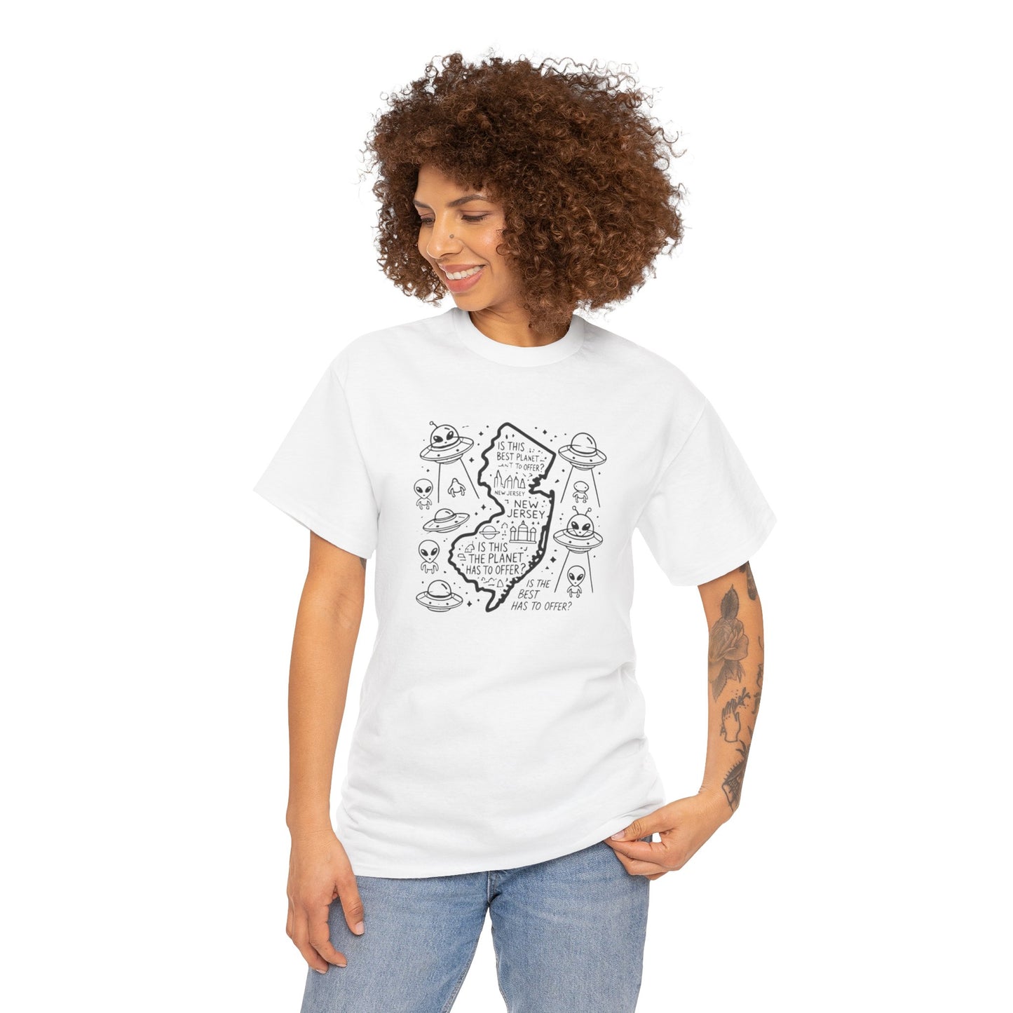 New Jersey Aliens Unisex Heavy Cotton Tee