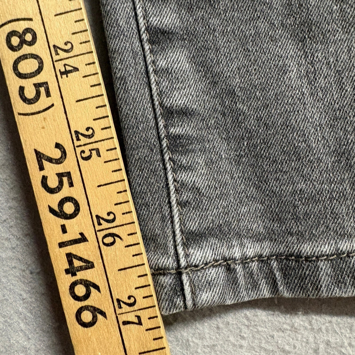 Indigo Wisdom Original Mens Jeans Size 30x30 Gray Slim Straight Stretch Denim