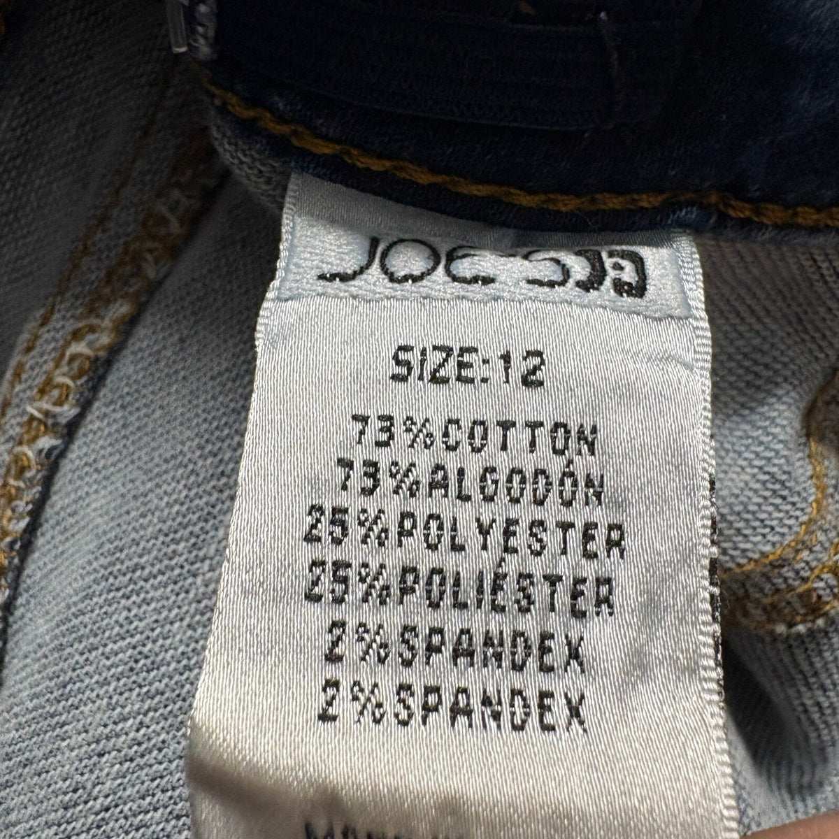 Joe's Jeans Girls Size 12 Acid Wash Blue Denim Skinny Jeans Stretch