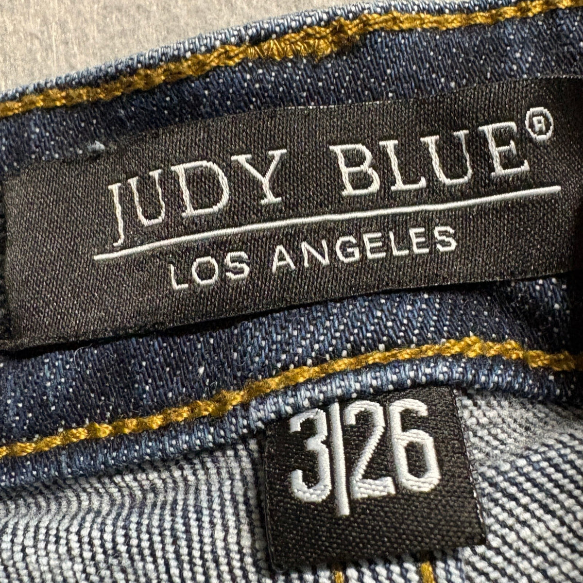 Judy Blue Skinny Fit Jeans Womens Size 3/26 Dark Wash Raw Fringe Hem JB88527