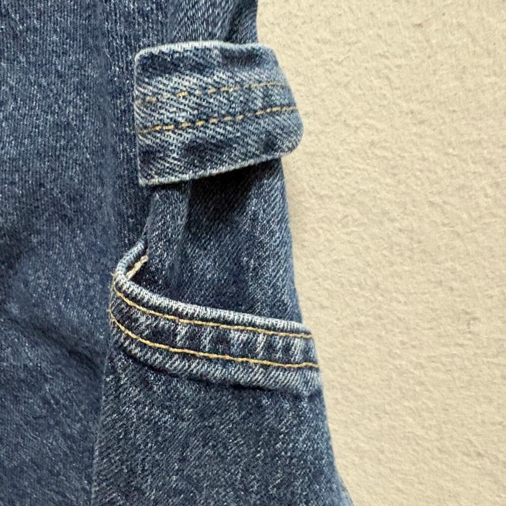 Faded Glory Carpenter Denim Shorts Mens 32 Blue Cotton Utility Workwear