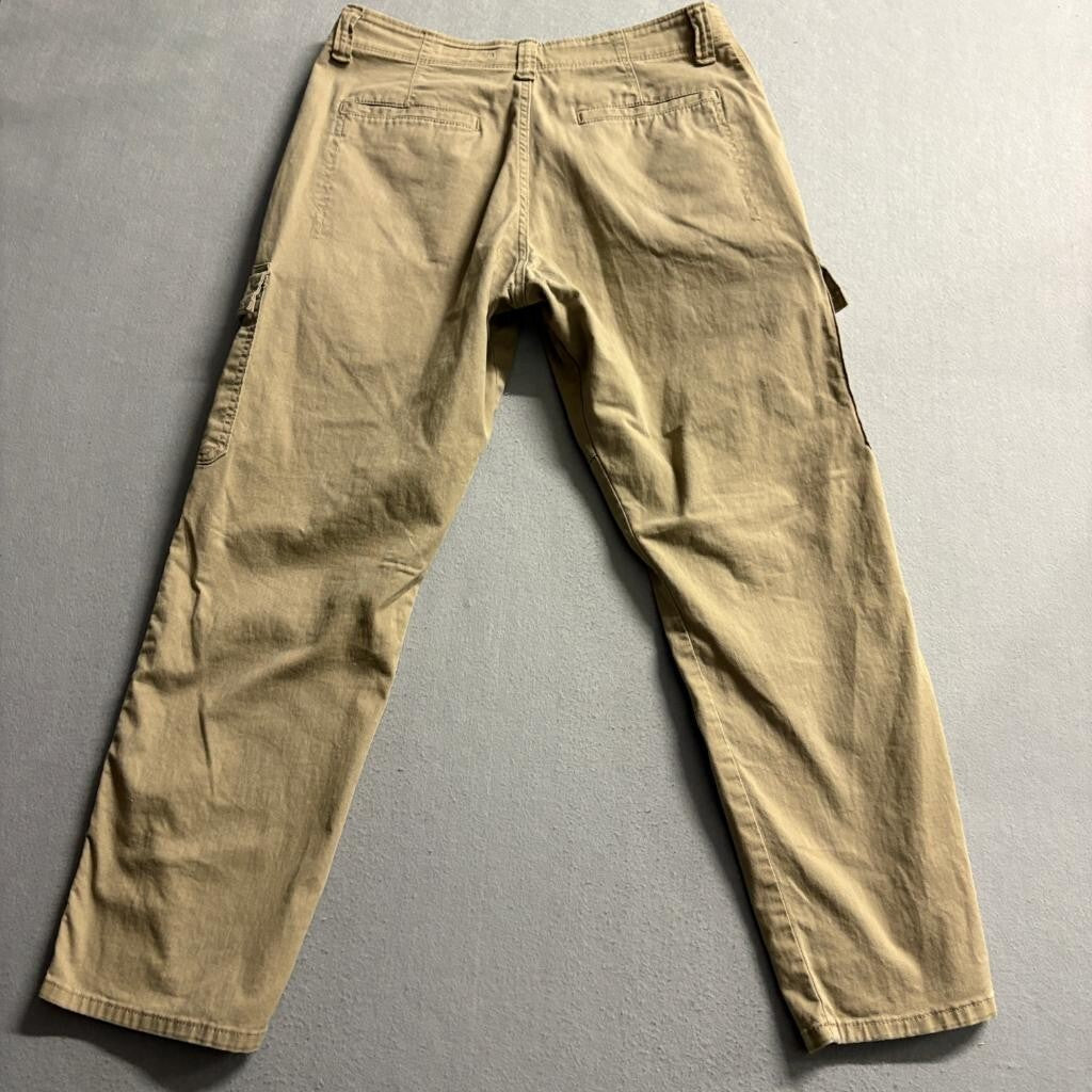 Wrangler Cargo Pants Mens 32x30 Khaki Tan Relaxed Fit Stretch Cotton Blend