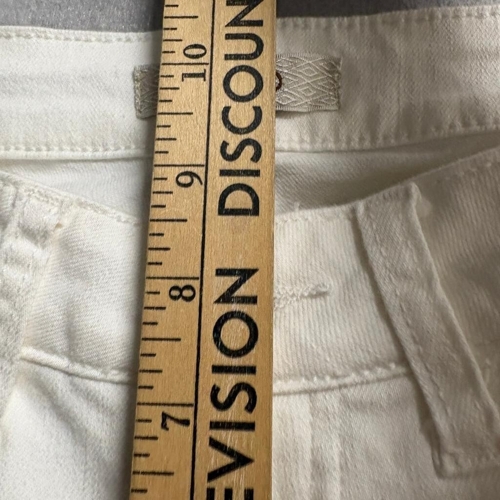 Onero Women White Wide Leg Jeans Size 25 High Rise Stretch Denim Cotton Blend