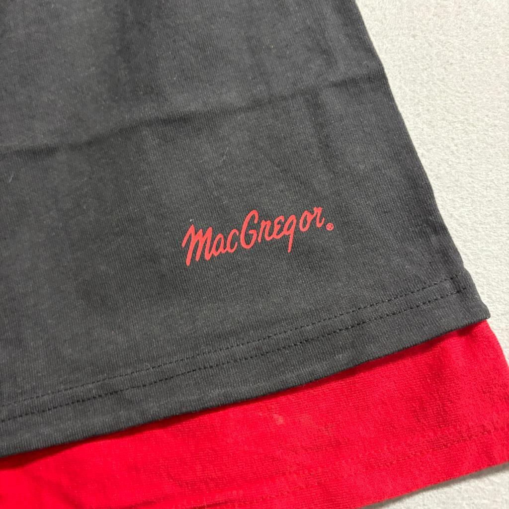 Vintage MacGregor Double Layer Shorts Womens Large Black Red Cotton Made in USA
