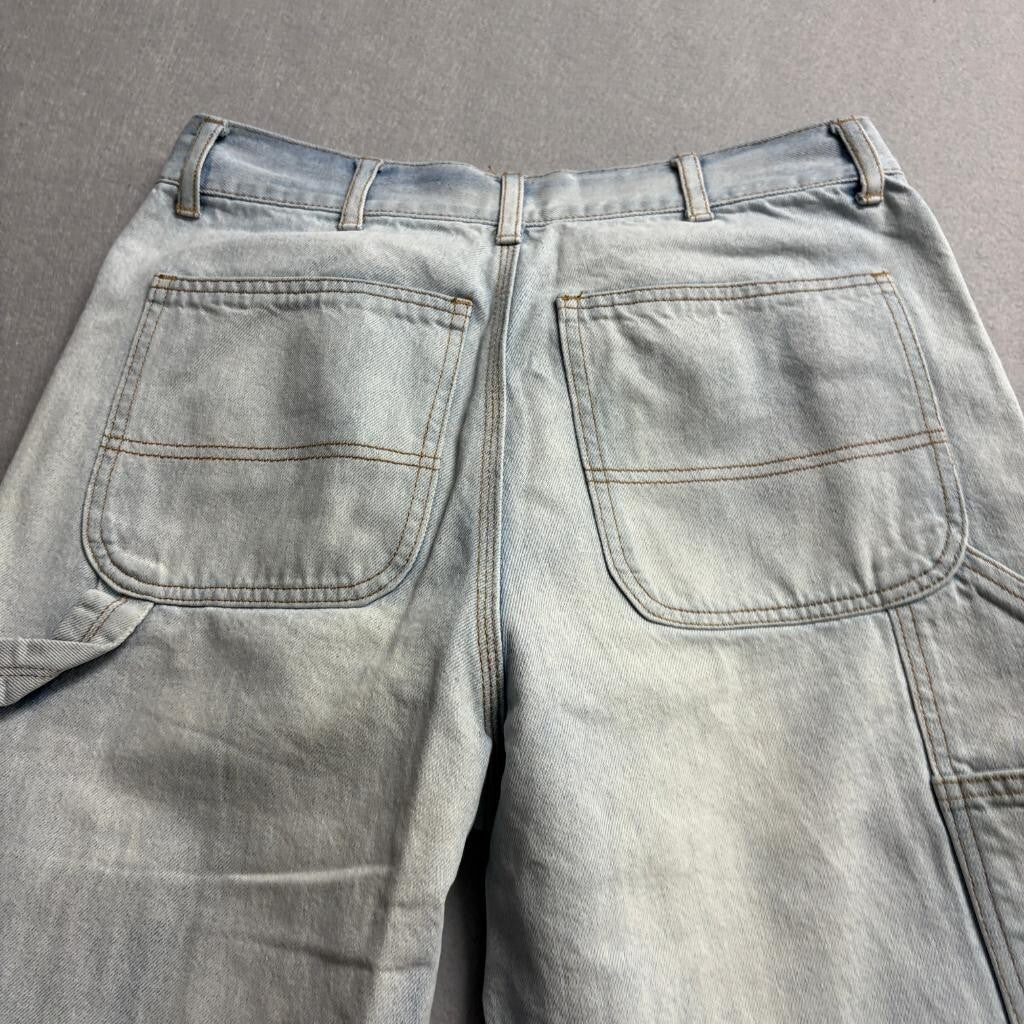 RSQ Utility Carpenter Jeans Womens 28x30 Light Wash Blue Denim Double Knee Pants