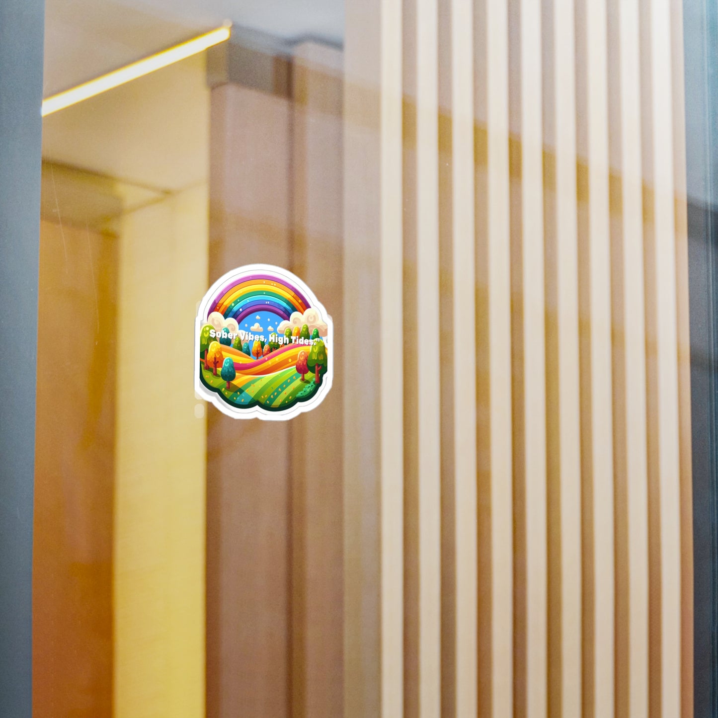 Sober Vibes High Tides – Sobriety Sticker