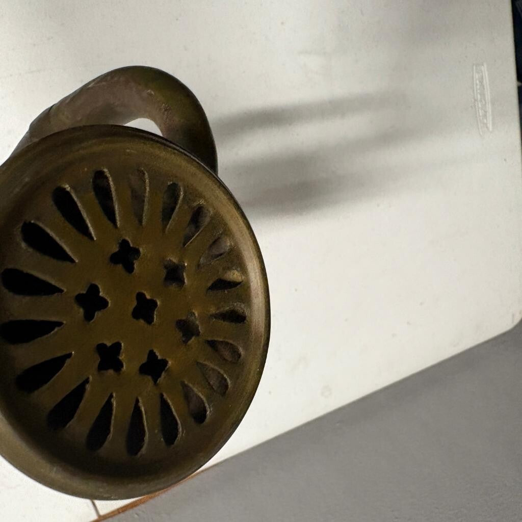 Vintage Brass Car Horn Antique Vehicle Squeeze Bulb Style No Bulb 13 Inch