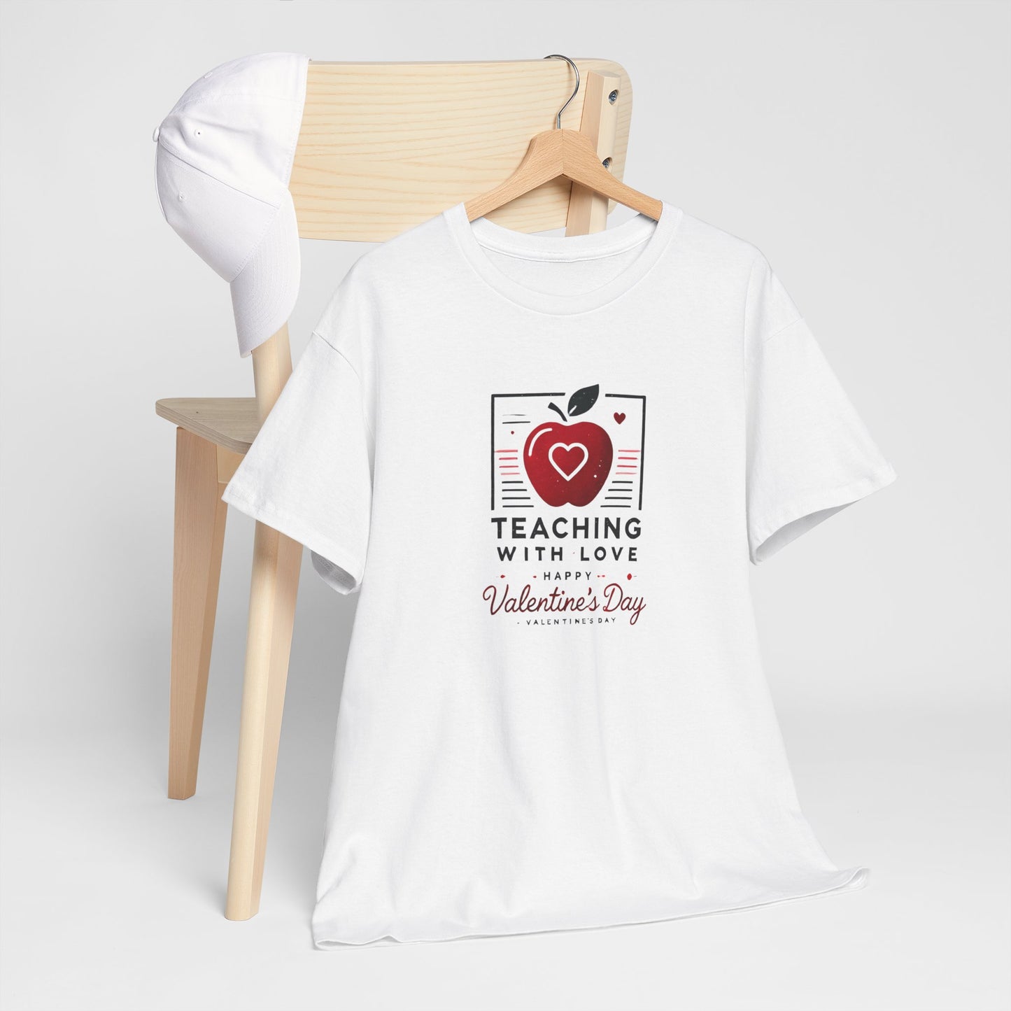 T-Shirt Teacher with Love Valentines Day Gift For Her