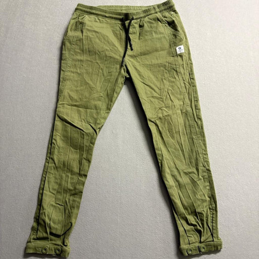 Reverb Jenkins Original Women Jogger Pants Medium Green Cotton Blend Drawstring