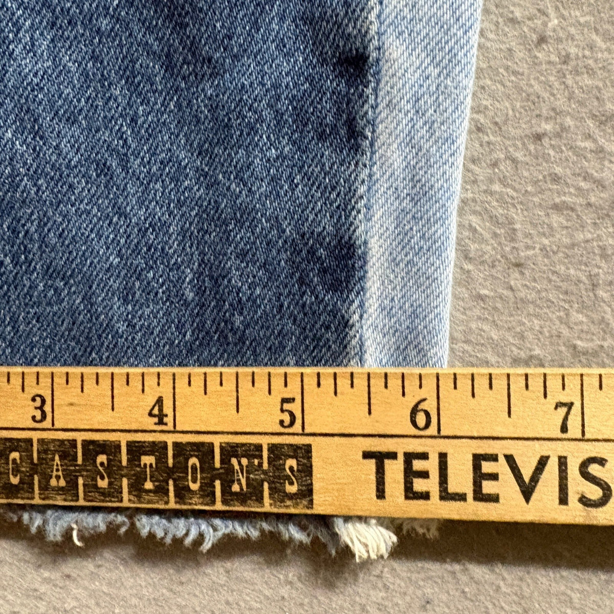 The Ragged Priest Two Tone Patchwork Frayed High Rise Straight Jeans Size 26