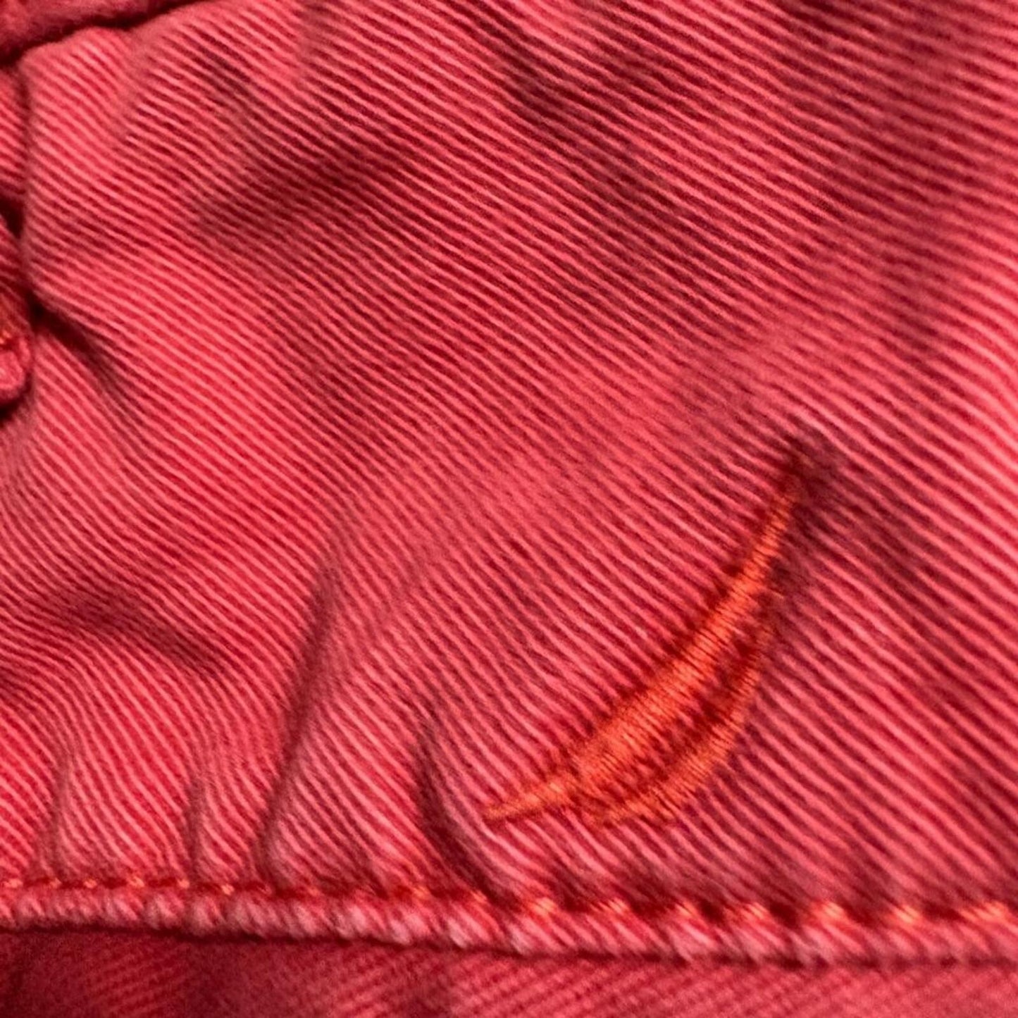 Nautica Chino Shorts Mens 36W Red 100% Cotton Twill Flat Front Casual