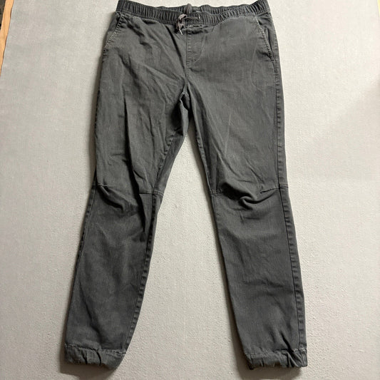 Empyre Creager Jogger Pants Mens XL Gray Cotton Blend Stretch Elastic Waist