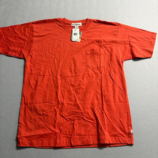 Vintage Benchline Pocket T-Shirt Mens XL Orange Blank Single Stitch Kmart NWT