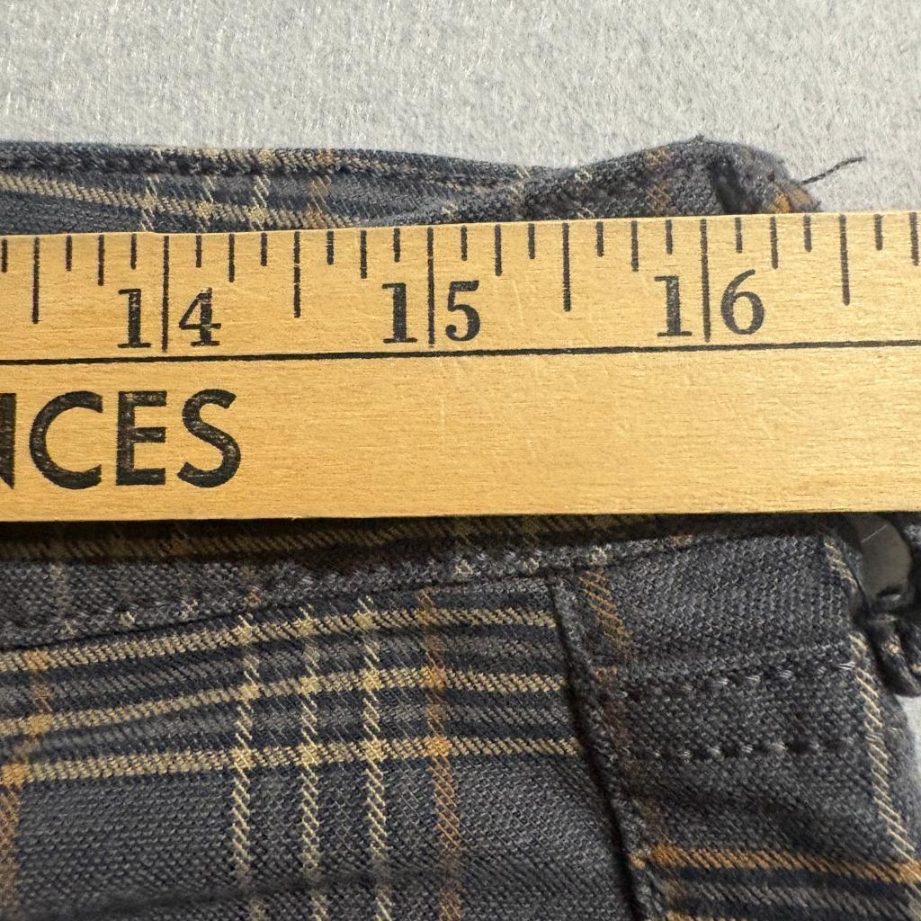American Eagle Super Hi-Rise Jegging Womens 14 Gray Plaid Stretch Pants