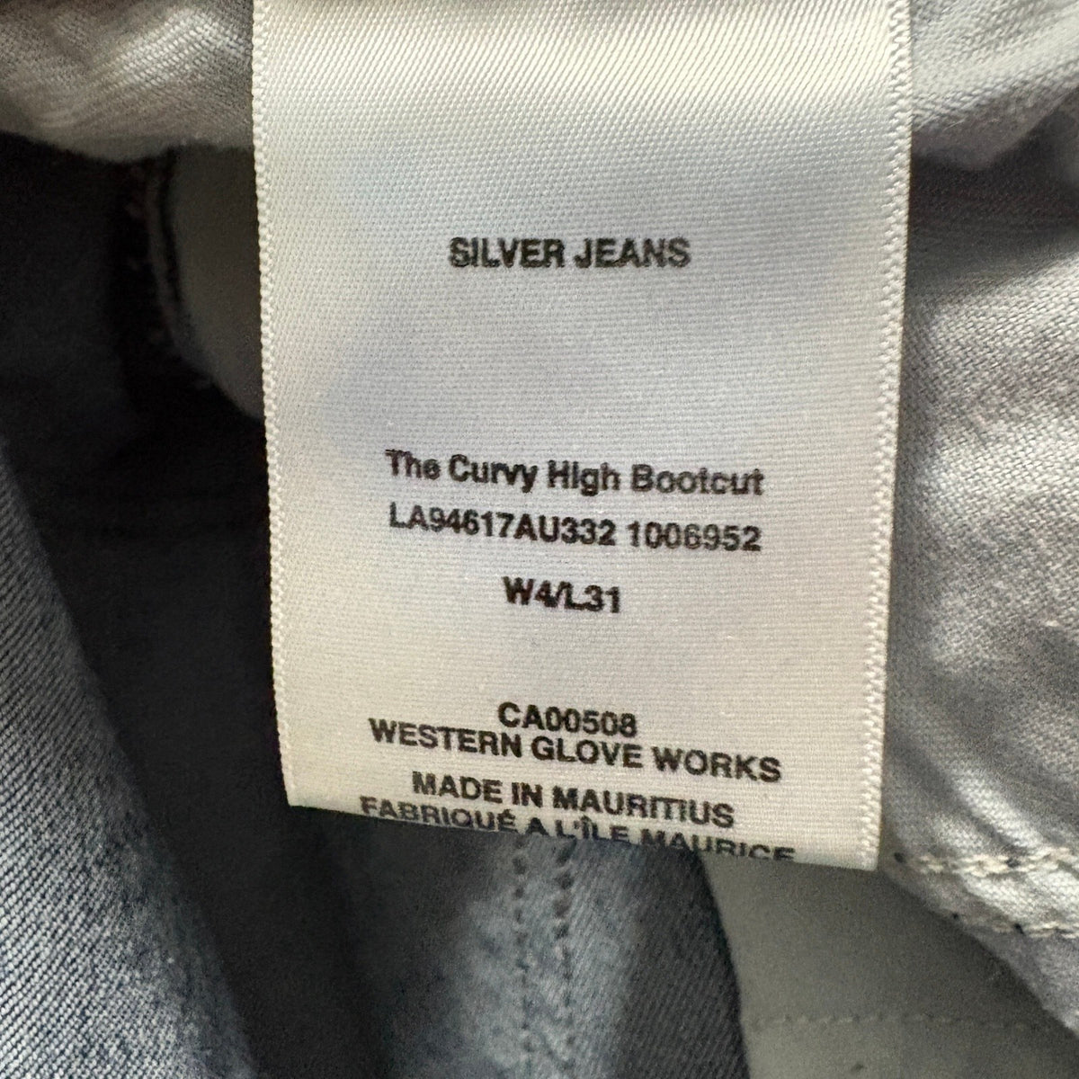 Silver Jeans Co Authentic Womens W4 L31 Curvy High Bootcut Blue Medium Wash