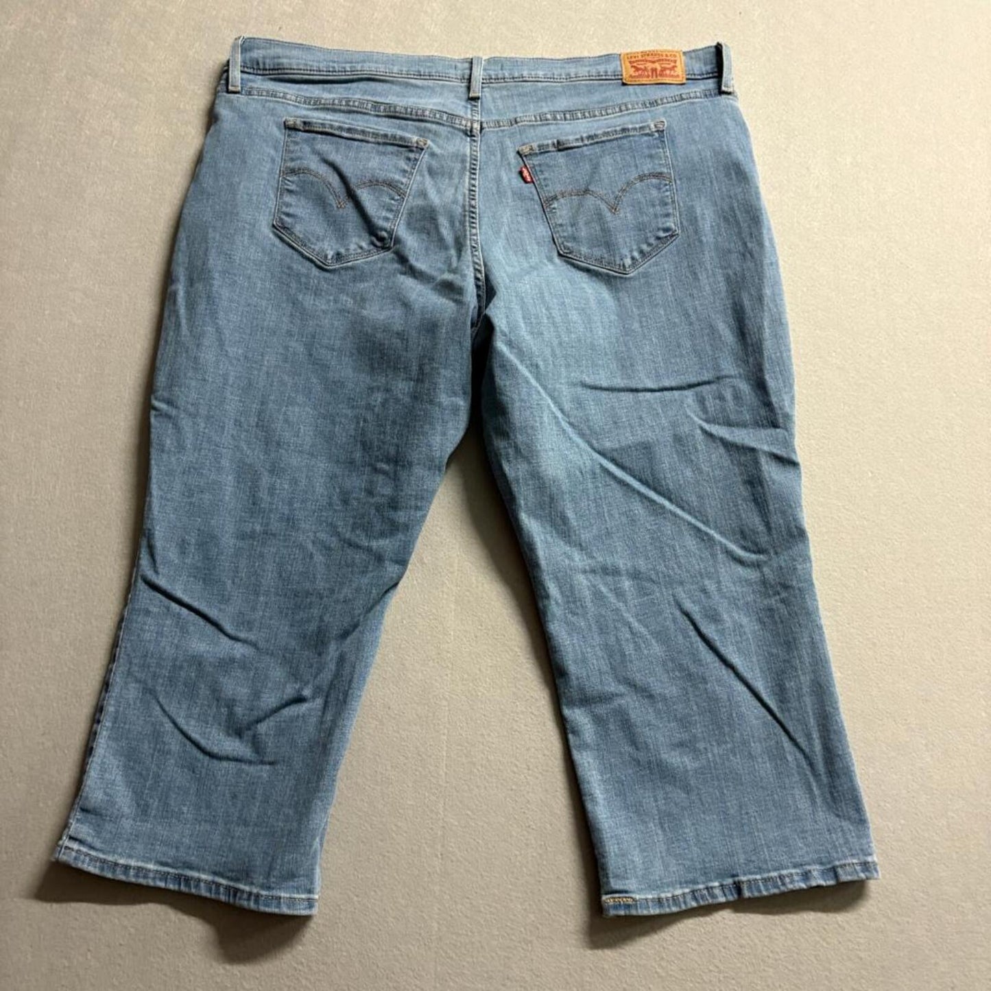 Levi's 311 Shaping Skinny Capri Jeans Womens 20W Blue Stretch Denim Crop 41x21