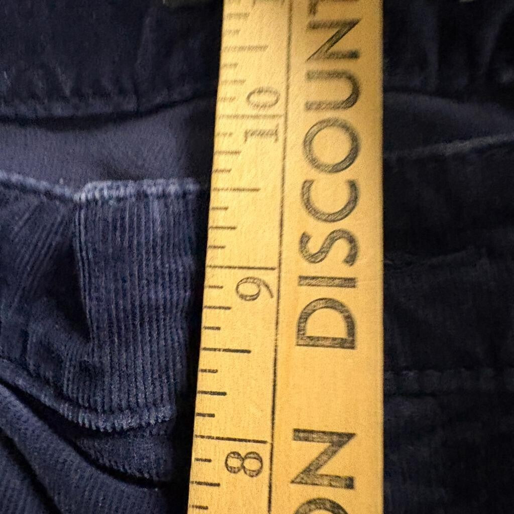 Joe Fresh Corduroy Pants Womens 10 Navy Blue Classic Slim Stretch Cord Pants