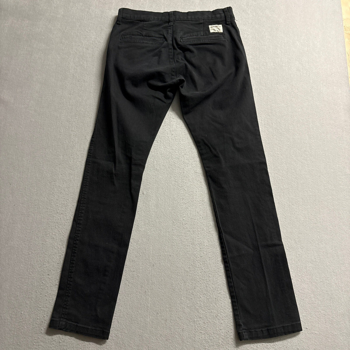 The Kennedy Denim Co Mens Size 30 Slim Straight Black Jeans Made in USA Stretch