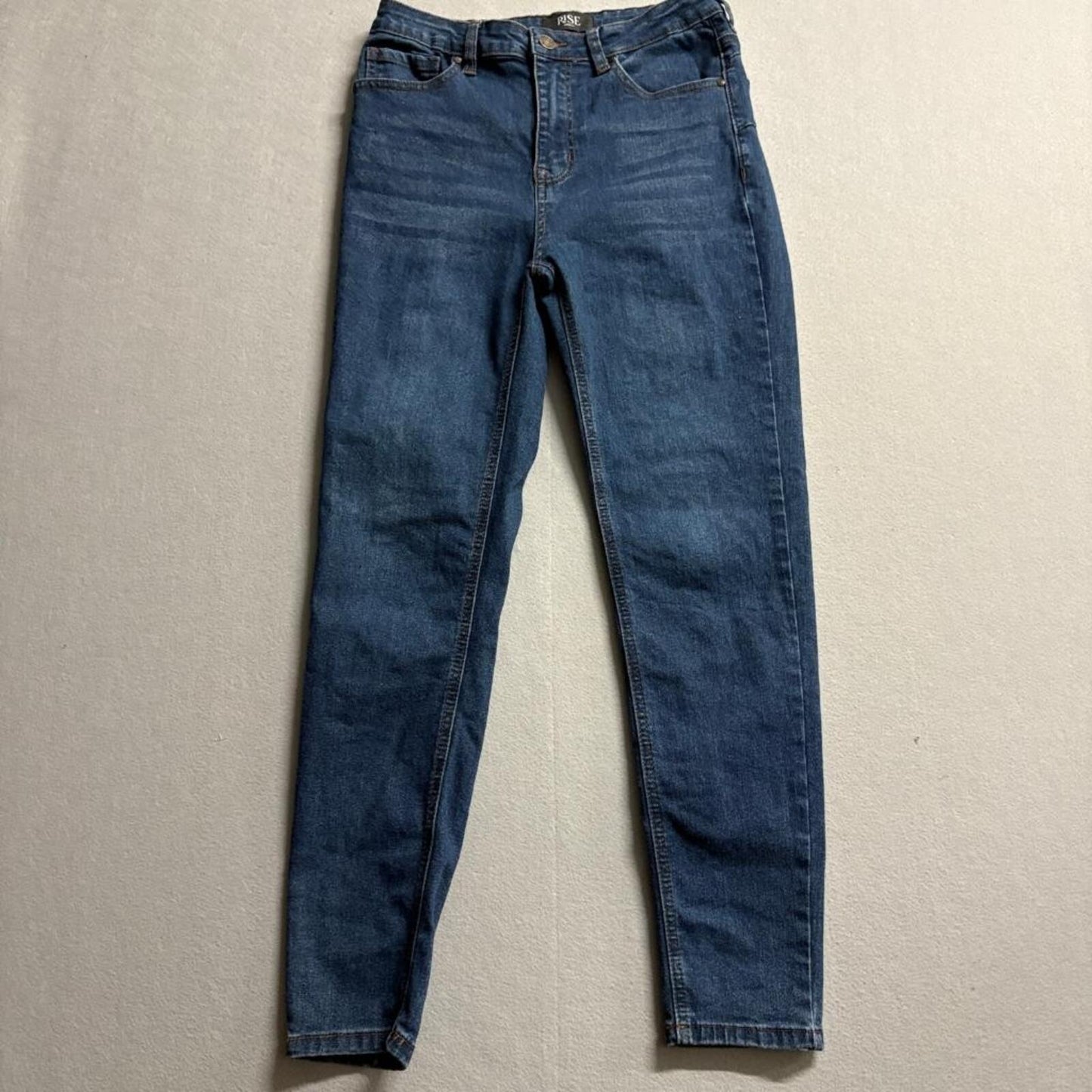 Rise Jeans Womens Size 11 Blue High Rise Skinny Stretch Denim Deep Dark Wash
