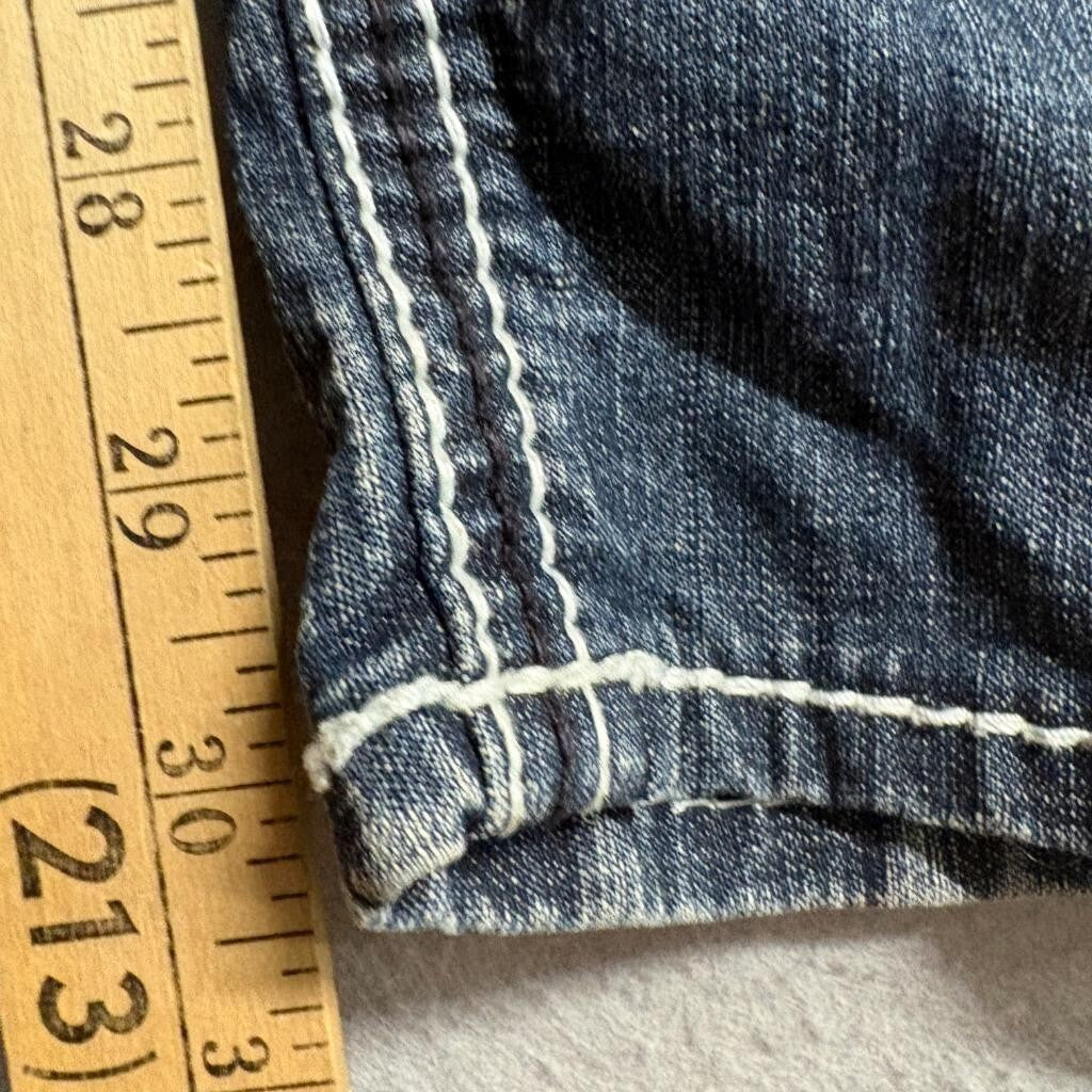 Hydraulic Bailey Super Skinny Jeans Womens Size 9/10 Distressed Thick Stitch
