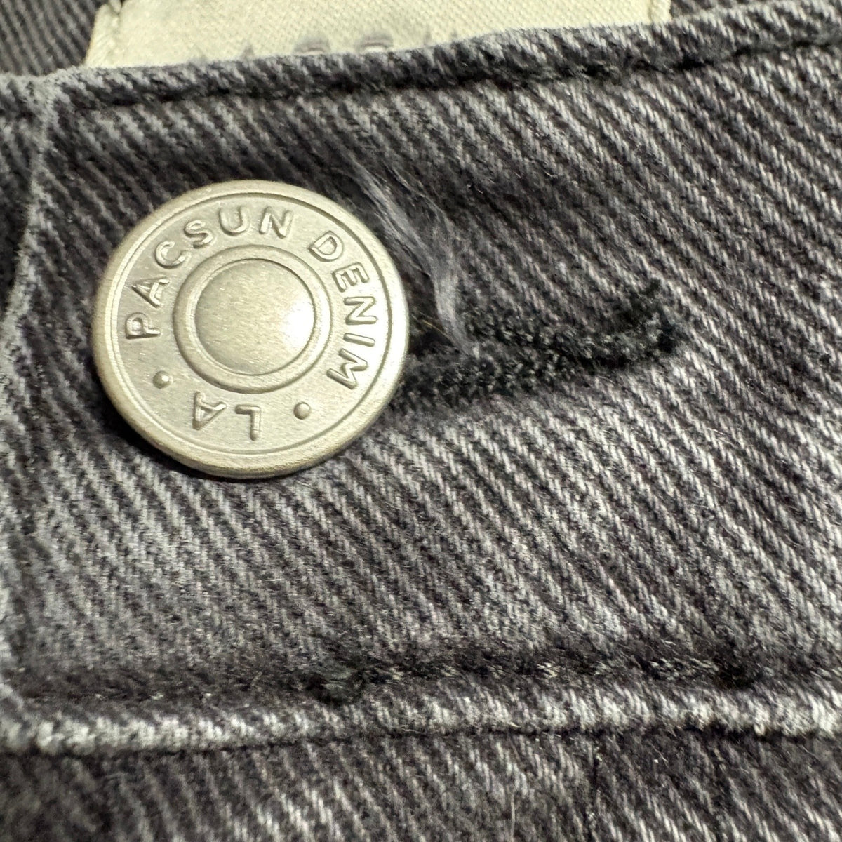 PacSun Stretch Wide Leg Jeans Womens Size 25 Gray Denim High Rise
