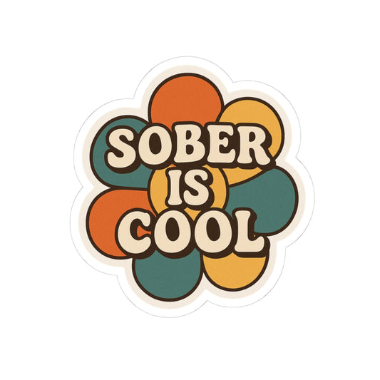 Sticker - Sober Is Cool Sobriety Decal Sticker