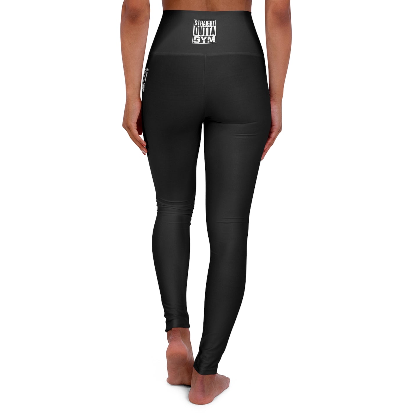 Straight Outta Gym High Waisted Yoga Leggings (AOP)