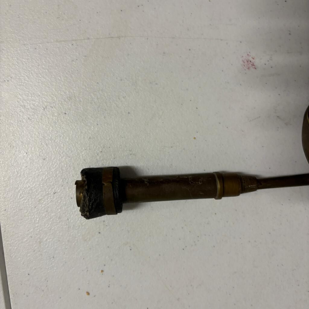 Vintage Brass Car Horn Antique Vehicle Squeeze Bulb Style No Bulb 13 Inch