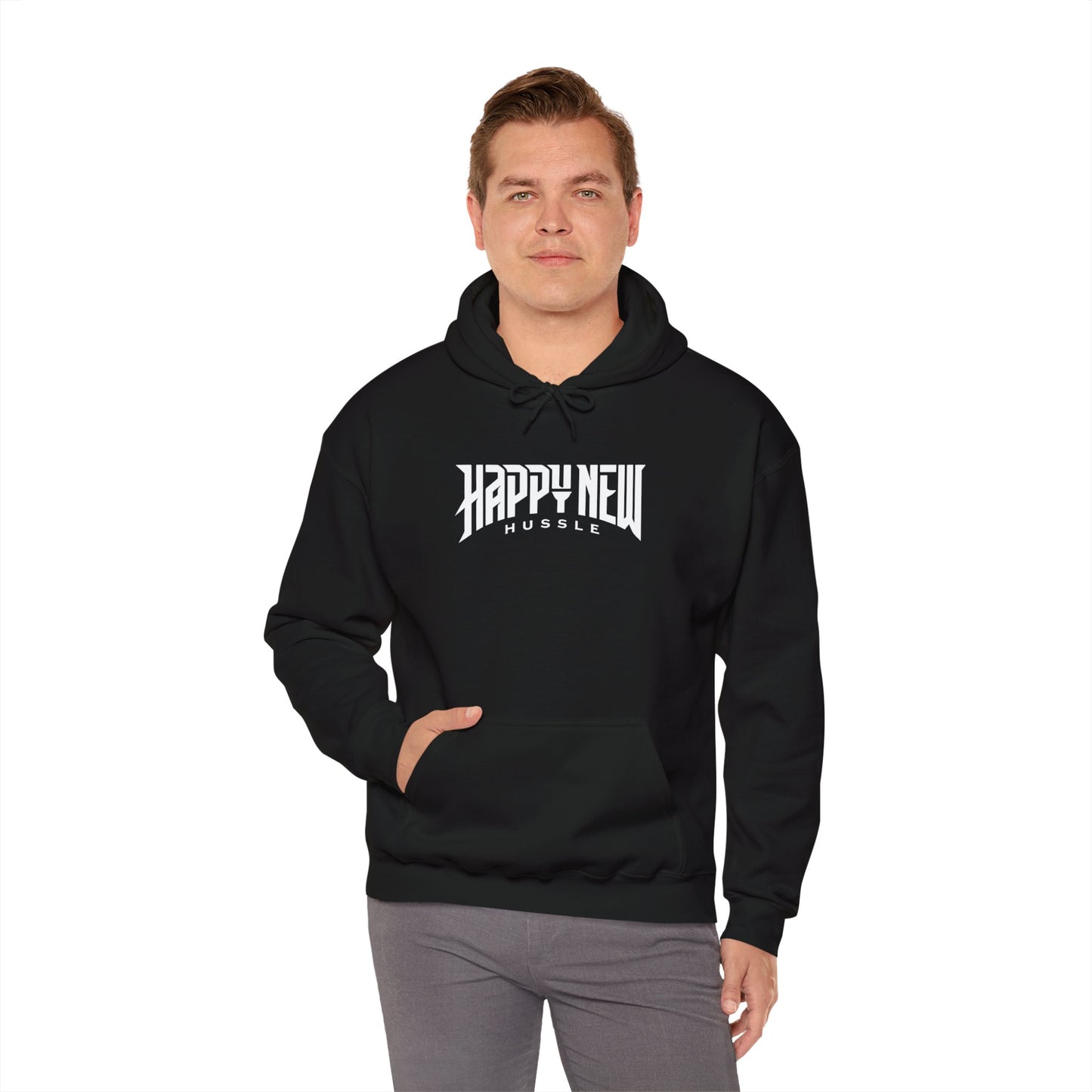 Happy New Hussle Unisex Heavy Blend Hooded Sweatshirt