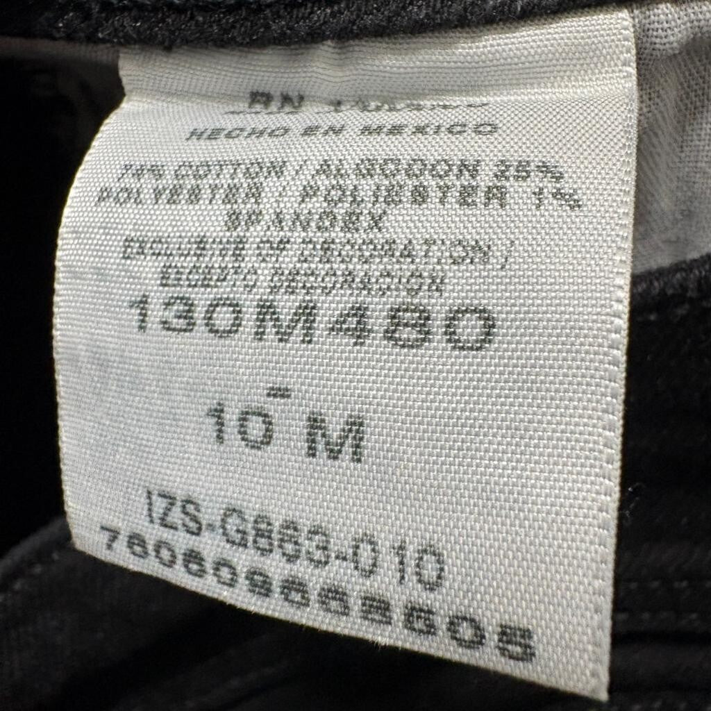 Riders by Lee Womens Black Bootcut Stretch Jeans Size 10M Mid Rise Casual