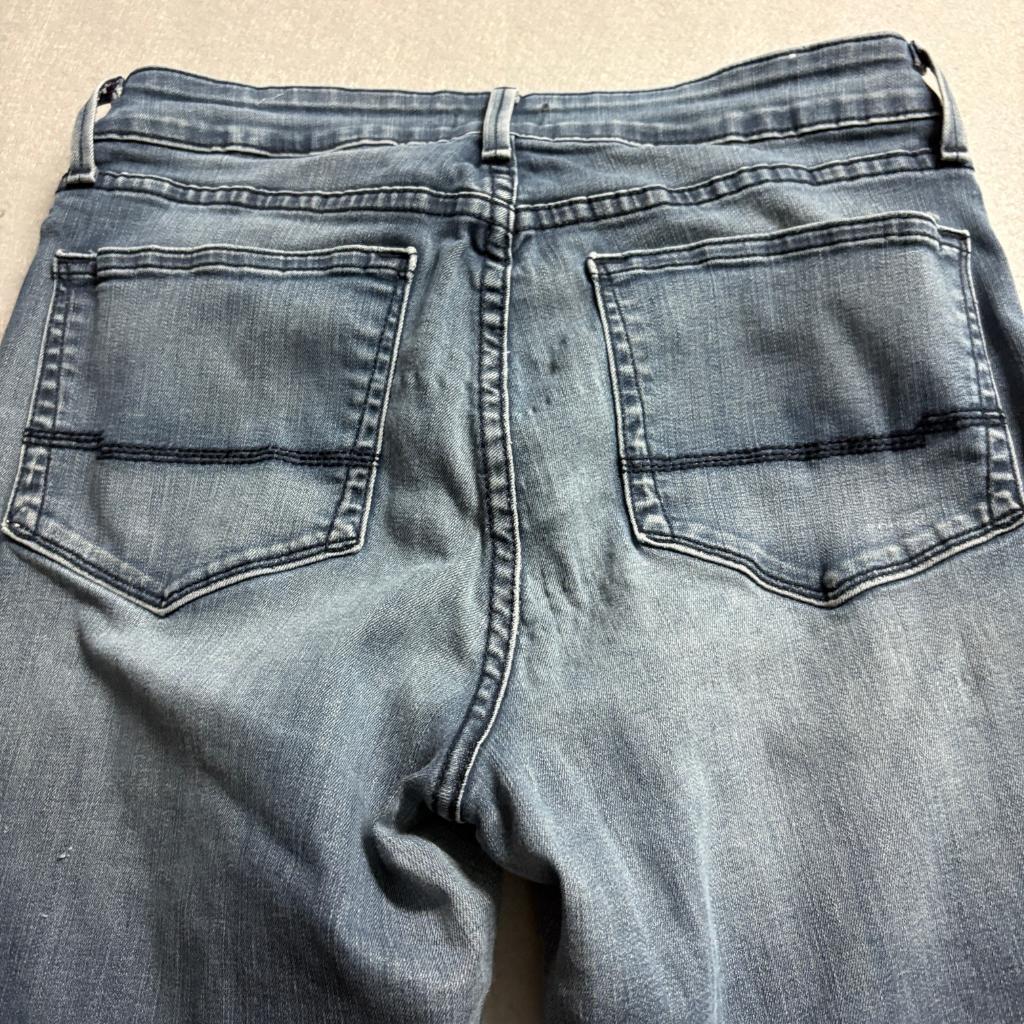NYDJ Not Your Daughters Jeans Womens 8 Blue Denim Straight Leg Stretch Pants