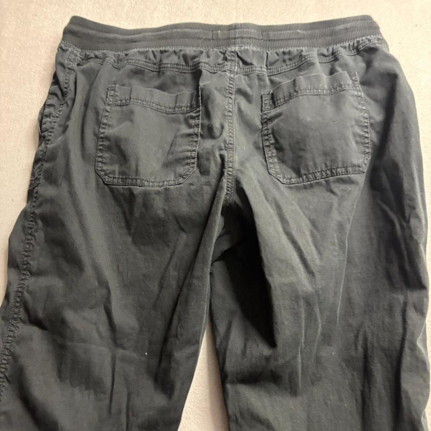 Sonoma Goods For Life Womens Large Black Utility Jogger Pants Cargo Pockets